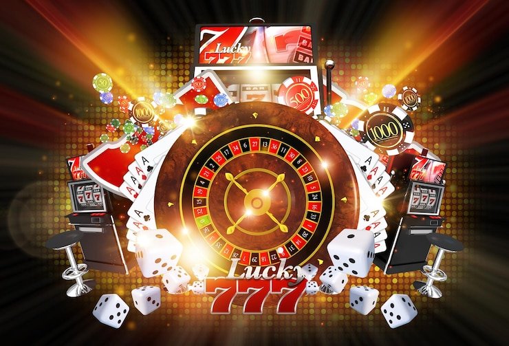 Antarmuka Ganesha Gold di kembang 777 menampilkan gulungan slot dengan tema emas dan simbol Ganesha